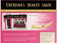 Tablet Screenshot of catrionasbeautysalon.com